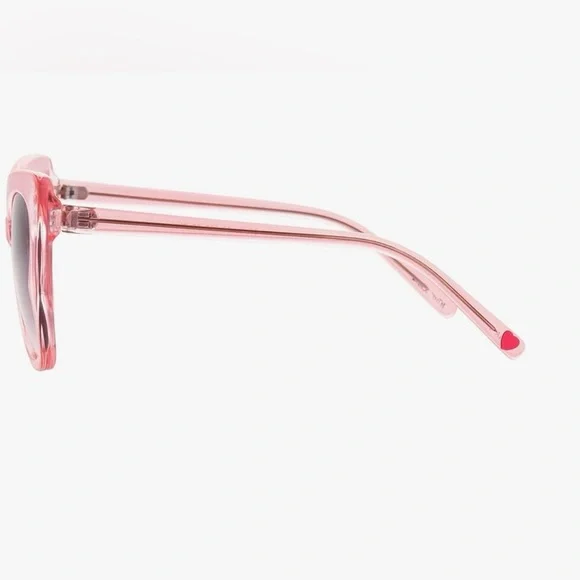 Betsey Johnson Stylish Pink Cat-Eye Sunglasses - Picture 5 of 6